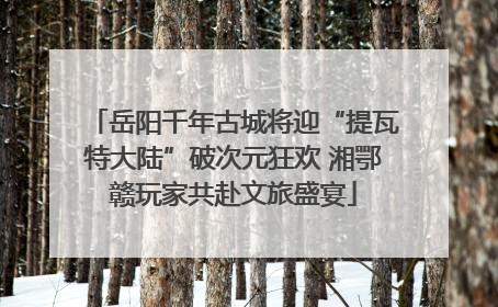 岳阳千年古城将迎“提瓦特大陆”破次元狂欢 湘鄂赣玩家共赴文旅盛宴