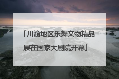 川渝地区乐舞文物精品展在国家大剧院开幕