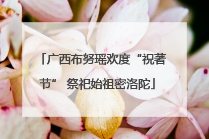 广西布努瑶欢度“祝著节” 祭祀始祖密洛陀