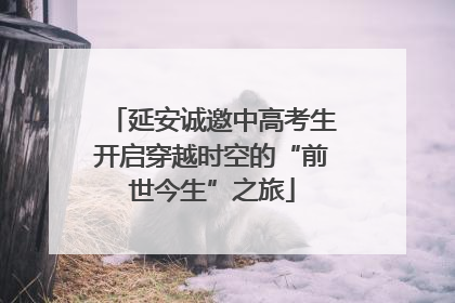 延安诚邀中高考生开启穿越时空的“前世今生”之旅