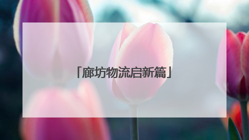 廊坊物流启新篇