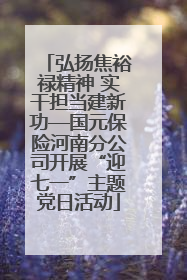 弘扬焦裕禄精神 实干担当建新功—国元保险河南分公司开展“迎七一”主题党日活动