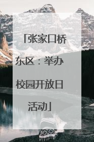 张家口桥东区：举办校园开放日活动
