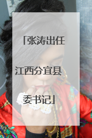张涛出任江西分宜县委书记
