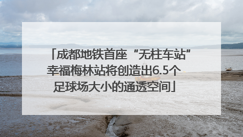 成都地铁首座“无柱车站”幸福梅林站将创造出6.5个足球场大小的通透空间