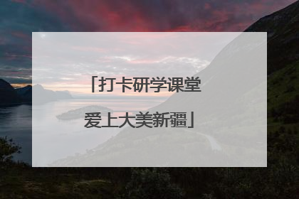 打卡研学课堂 爱上大美新疆