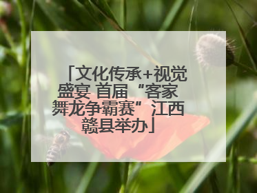 文化传承+视觉盛宴 首届“客家舞龙争霸赛”江西赣县举办