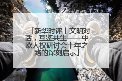 新华时评丨文明对话，互鉴共生——中欧人权研讨会十年之路的深刻启示