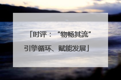 时评：“物畅其流”引擎循环、赋能发展