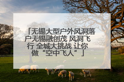 无锡大型户外风洞落户无锡融创茂 风洞飞行 全城大挑战 让你做“空中飞人”