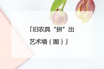 旧农具“拼”出艺术墙（图）