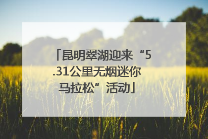 昆明翠湖迎来“5.31公里无烟迷你马拉松”活动