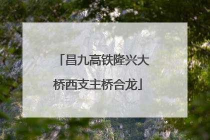 昌九高铁隆兴大桥西支主桥合龙