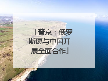 普京：俄罗斯愿与中国开展全面合作