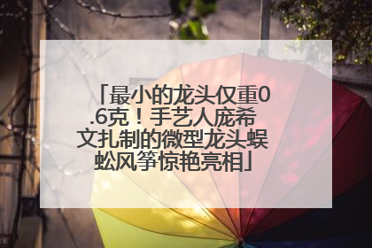最小的龙头仅重0.6克！手艺人庞希文扎制的微型龙头蜈蚣风筝惊艳亮相
