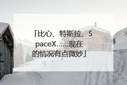 比心、特斯拉、SpaceX……现在的情况有点微妙