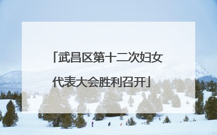 武昌区第十二次妇女代表大会胜利召开