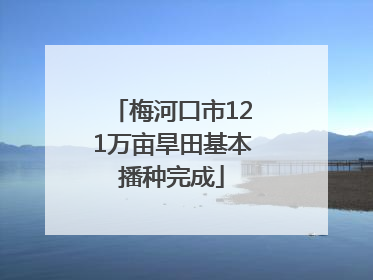梅河口市121万亩旱田基本播种完成