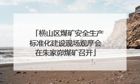 横山区煤矿安全生产标准化建设现场观摩会在朱家峁煤矿召开
