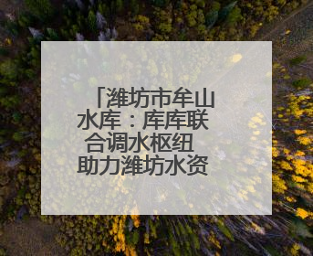 潍坊市牟山水库：库库联合调水枢纽 助力潍坊水资源优化配置