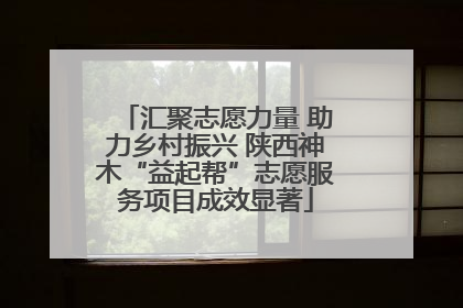 汇聚志愿力量 助力乡村振兴 陕西神木“益起帮”志愿服务项目成效显著