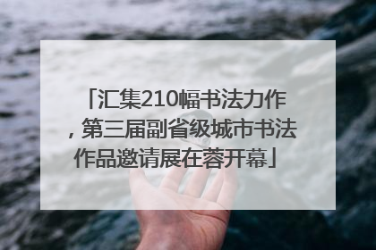 汇集210幅书法力作，第三届副省级城市书法作品邀请展在蓉开幕