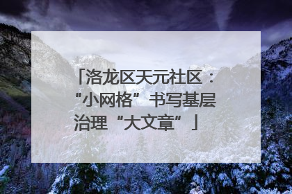 洛龙区天元社区：“小网格”书写基层治理“大文章”