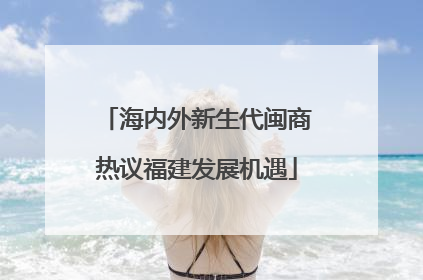 海内外新生代闽商热议福建发展机遇