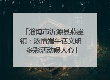 淄博市沂源县燕崖镇：浓情端午话文明 多彩活动暖人心