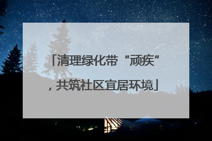 清理绿化带“顽疾”，共筑社区宜居环境
