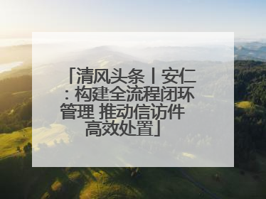 清风头条丨安仁：构建全流程闭环管理 推动信访件高效处置