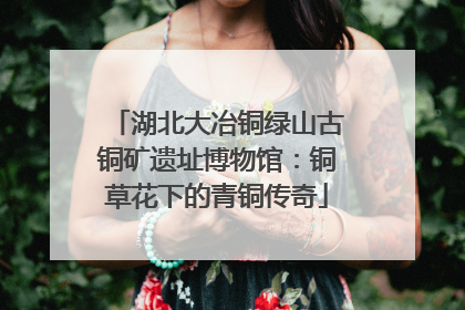 湖北大冶铜绿山古铜矿遗址博物馆：铜草花下的青铜传奇