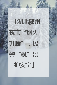 湖北随州夜市“烟火升腾”，民警“枫”景护安宁