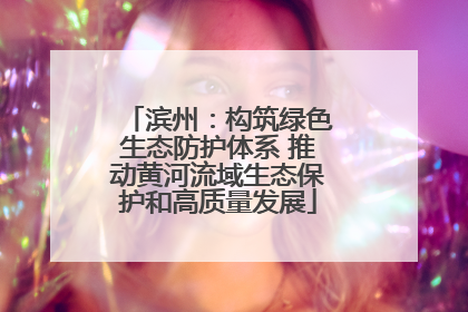 滨州：构筑绿色生态防护体系 推动黄河流域生态保护和高质量发展
