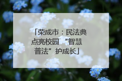 荣成市：民法典点亮校园 “智慧普法”护成长