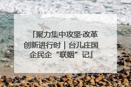 聚力集中攻坚·改革创新进行时｜台儿庄国企民企“联姻”记