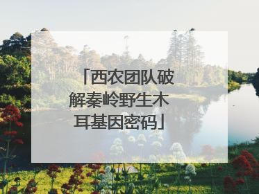 西农团队破解秦岭野生木耳基因密码