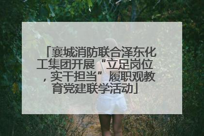 襄城消防联合泽东化工集团开展“立足岗位，实干担当”履职观教育党建联学活动