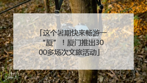 这个暑期快来畅游一“厦”！厦门推出3000多场次文旅活动