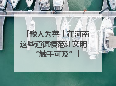 豫人为善丨在河南这些道德模范让文明“触手可及”