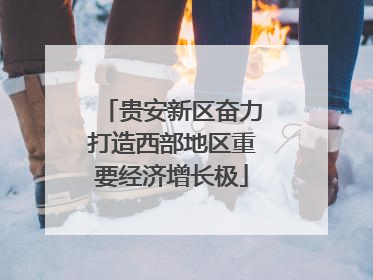 贵安新区奋力打造西部地区重要经济增长极