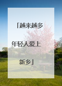 越来越多年轻人爱上新乡
