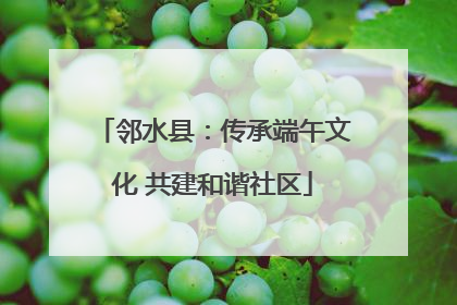 邻水县：传承端午文化 共建和谐社区