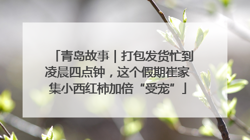 青岛故事｜打包发货忙到凌晨四点钟，这个假期崔家集小西红柿加倍“受宠”