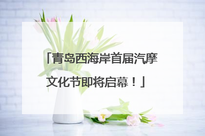 青岛西海岸首届汽摩文化节即将启幕！