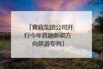 青藏集团公司开行今年首趟新疆方向旅游专列
