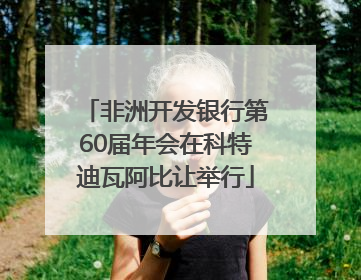 非洲开发银行第60届年会在科特迪瓦阿比让举行