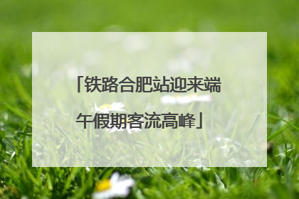 铁路合肥站迎来端午假期客流高峰