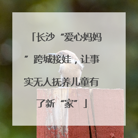 长沙“爱心妈妈”跨城接娃，让事实无人抚养儿童有了新“家”