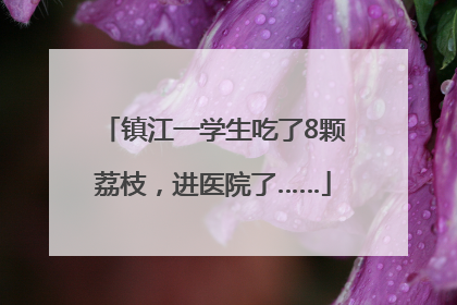 镇江一学生吃了8颗荔枝，进医院了……